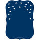 Navy Graduation Cap Confetti Invitations Image 2 of 6